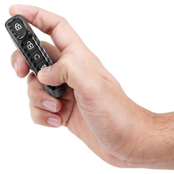 JVCV® Hard Case Key Cover Compatible with Kia Seltos 2023 Facelift HTX and Carens X Line 4 Button Smart Key - Stylish Durable Protection