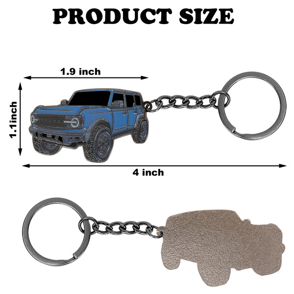 JVCV® Metal Car Model Keychain – Premium Automotive Keyring & Stylish Gift for Car Lovers, Enthusiasts & Collectors
