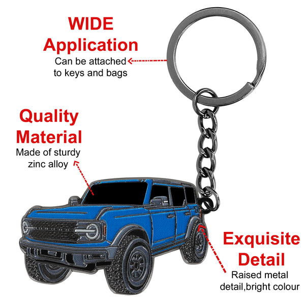 JVCV® Metal Car Model Keychain – Premium Automotive Keyring & Stylish Gift for Car Lovers, Enthusiasts & Collectors