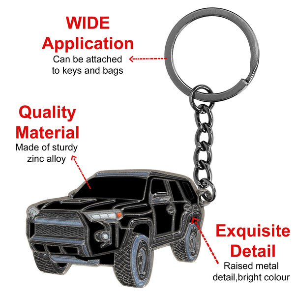 JVCV® Metal Car Model Keychain – Premium Automotive Keyring & Stylish Gift for Car Lovers, Enthusiasts & Collectors