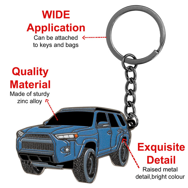 JVCV® Metal Car Model Keychain – Premium Automotive Keyring & Stylish Gift for Car Lovers, Enthusiasts & Collectors