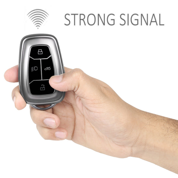 JVCV® Soft Matte Finish TPU Cover Compatible with Tata Smart Key