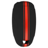 Car Key Cover Compatible with Hyundai Verna 2023 Car 4 Button Smart Key - Rally Stripe (Black Red)