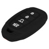 Car Key Cover Compatible with Hyundai Verna 2023 Car 4 Button Smart Key - Rally Stripe (Black Red)