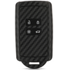 Carbon Fiber Pattern Key Cover Compatible with Renault Kiger Triber Smart Key (Black)