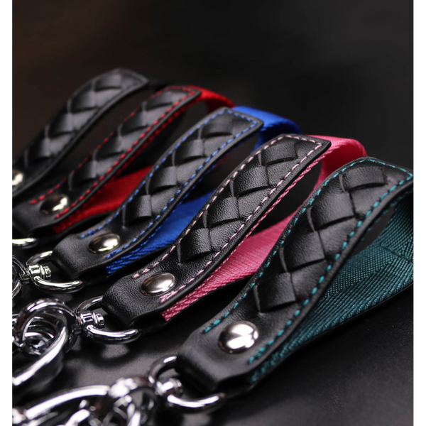 JVCV® Braided Leather & Alloy Keychain – Horseshoe‑Buckle Universal Organizer with Efficient Screw D‑Ring & Zinc‑Alloy Hook (Men & Women)