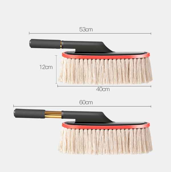 JVCV® Soft Microfiber Car Duster with Extendable Handle – Scratch‑Free Cleaning Tool for Cars, SUVs & Bikes