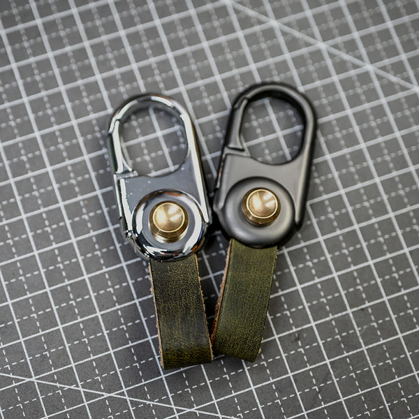 JVCV® Leather Universal Keychain – Premium Zinc Alloy Buckle | Lightweight Ring Hook Organizer for Car, Bike, Home & Office Keys | Stylish Accessories Holder for Men & Women