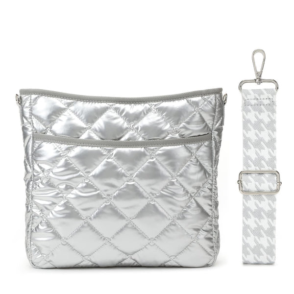 JVCV® Women’s Quilted Puffer Crossbody Bag – Lightweight & Stylish Shoulder Bag with Adjustable Strap – Perfect for Everyday & Travel