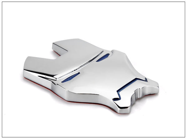 JVCV® 3D Metal Iron M Emblem – Chrome Finish Sticker Badge for Cars, Bikes, Laptops, Helmets & More