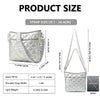 JVCV® Women’s Quilted Puffer Crossbody Bag – Lightweight & Stylish Shoulder Bag with Adjustable Strap – Perfect for Everyday & Travel