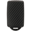 Carbon Fiber Pattern Key Cover Compatible with Renault Kiger Triber Smart Key (Black)