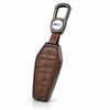 JVCV® Premium Metal & Leather Key Cover – Compatible with BYD Atto 3, Seal, Sealion 7 & eMax 7 Smart Key