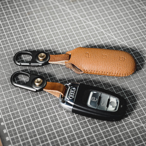 JVCV® Leather Universal Keychain – Premium Zinc Alloy Buckle | Lightweight Ring Hook Organizer for Car, Bike, Home & Office Keys | Stylish Accessories Holder for Men & Women