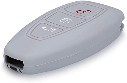 JVCV® Car Key Cover Compatible with Ford Ecosport Smart Key - Rally Stripe