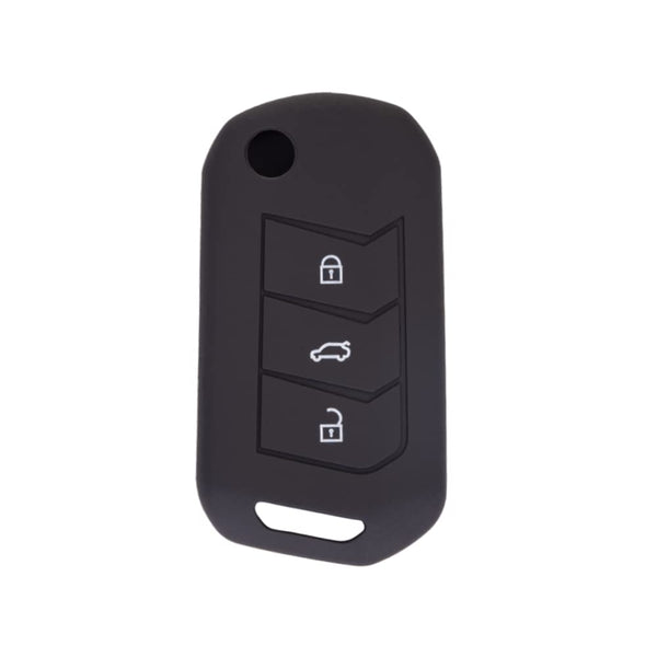 JVCV® Car Key Cover Compatible with Mahindra XUV 700, 3XO, Thar, Marazzo, Bolero, Scorpio, Scorpio N, XUV 300,XUV 400 EV, Thar Roxx 3 Button flip Key - Rally Stripes