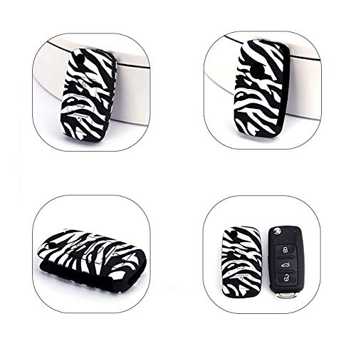 JVCV® Car Key Cover Compatible with Volkswagen Polo Vento Jetta Ameo Passat and Skoda Rapid Laura Superb Octavia Fabia Yeti Folding Key