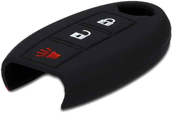 JVCV® Car Key Cover Compatible with Nissan Push Button Smart Key - Rally Stripe