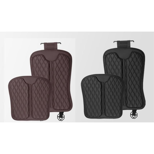 JVCV® Premium 2-in-1 Car Seat Cover Protector for Driver Seat – Faux Leather Cushion with Back Support | Universal Fit | Breathable Non-Slip Mat for SUV, Sedan, Hatchback