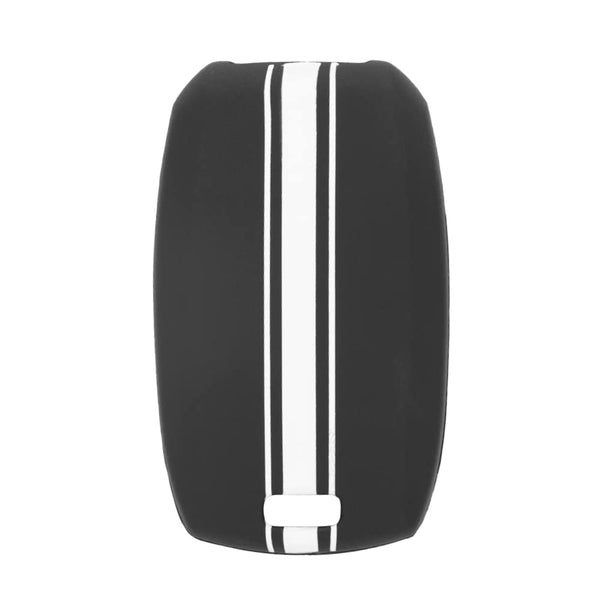JVCV® Car Key Cover Compatible with Kia Seltos Sonet Carens 4 Button Smart Key - Rally Stripe