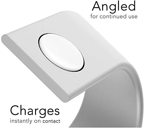 JVCV Sturdy Aluminum Platform Charger Stand Charging Dock Station Holder Cradle Compatible with Apple Watch/iWatch 2 3 4 38mm 40mm 42mm and 44 mm All Models