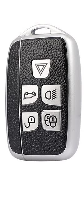 JVCV® Premium Soft TPU Leather Pattern Key Cover Compatible with Land Rover and Jaguar Smart Key