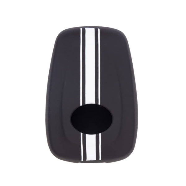 JVCV® Car Key Cover Compatible with Tata Nexon, Harrier, Tiago EV, Altroz, Tigor, Safari, Nexon EV, Punch, Punch EV 4 Button Smart Key - Rally Stripes