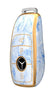 JVCV® Marble Gold Border TPU Key Cover Compatible with Benz E Series Smart Key