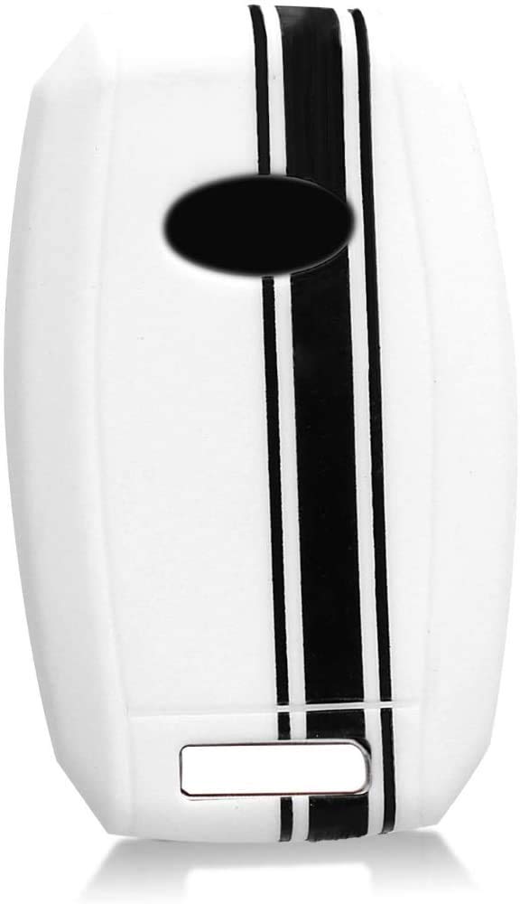 JVCV® Car Key Cover Compatible with Kia Folding Key - Rally Stripe