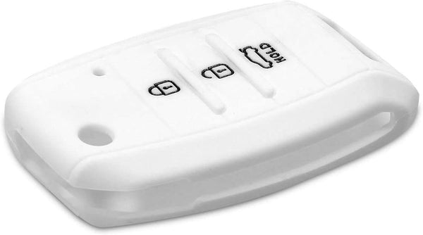 JVCV® Car Key Cover Compatible with Kia Folding Key - Rally Stripe