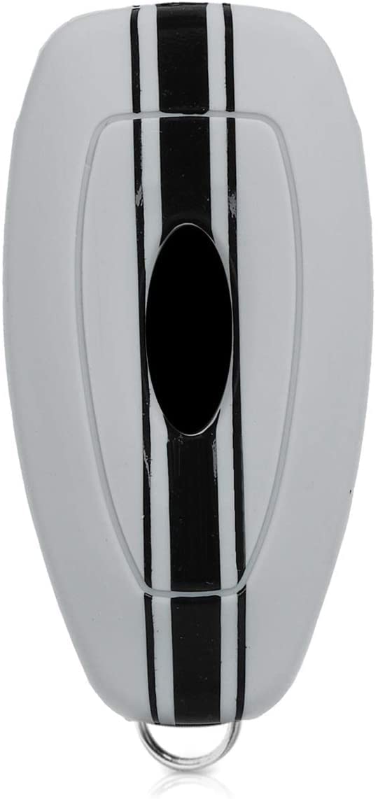 JVCV® Car Key Cover Compatible with Ford Ecosport Smart Key - Rally Stripe