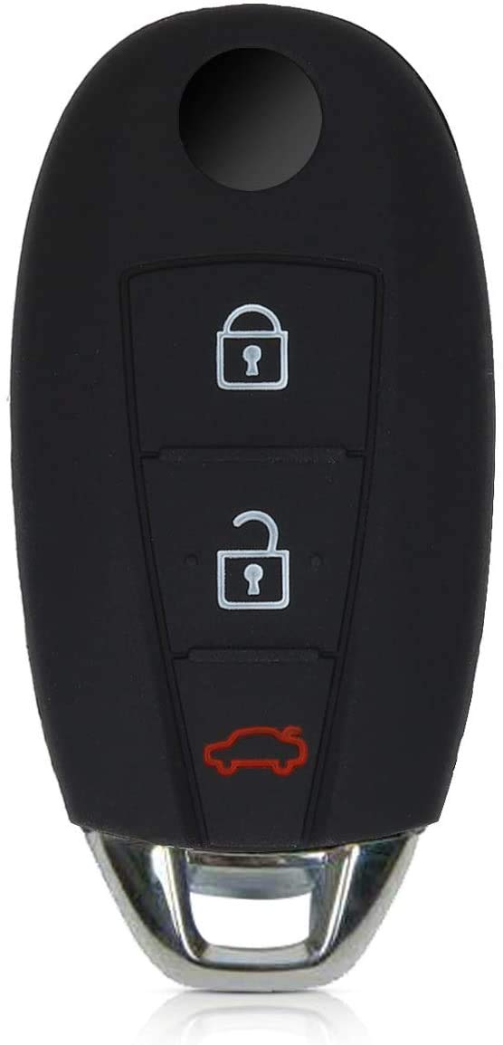 JVCV® Car Key Cover Compatible with Maruti Suzuki Baleno Ciaz Vitara Brezza S Cross Swift Ignis and Toyota Urban Cruiser Smart Key - Rally Stripe