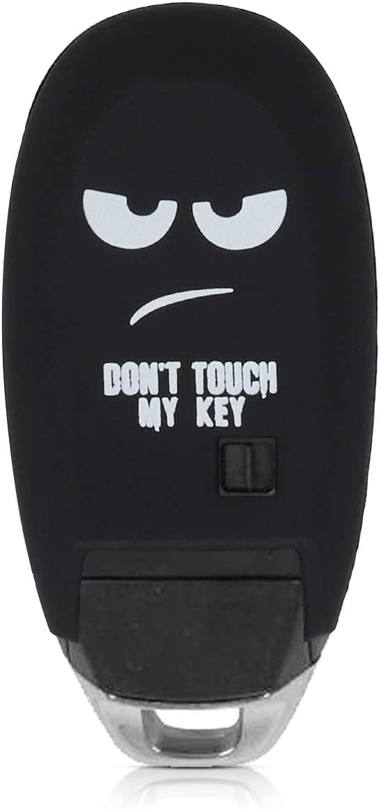 JVCV® Car Key Cover Compatible with Maruti Suzuki Baleno Ciaz Vitara Brezza S Cross Swift Ignis and Toyota Urban Cruiser Smart Key - Don't Touch My Key