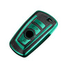 JVCV® Premium Soft TPU Leather Pattern Key Cover Compatible with BMW Smart Key