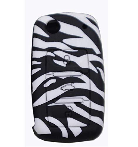 JVCV® Car Key Cover Compatible with Volkswagen Polo Vento Jetta Ameo Passat and Skoda Rapid Laura Superb Octavia Fabia Yeti Folding Key