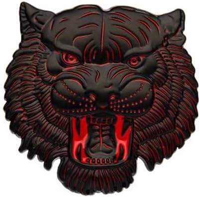 JVCV® 3D Metal Tiger Sticker – Chrome Emblem Badge for Cars, Bikes, Laptops, Helmets & More