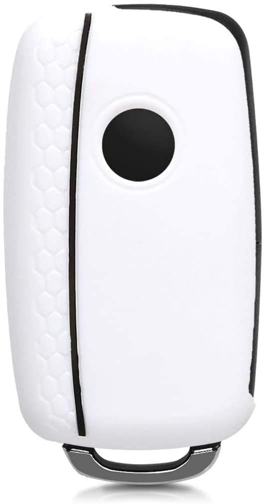 JVCV® Car Key Cover Compatible with Volkswagen Polo Vento Jetta Ameo Passat and Skoda Rapid Laura Superb Octavia Fabia Yeti Folding Key