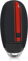 JVCV® Car Key Cover Compatible with Maruti Suzuki Baleno Ciaz Vitara Brezza S Cross Swift Ignis and Toyota Urban Cruiser Smart Key - Rally Stripe