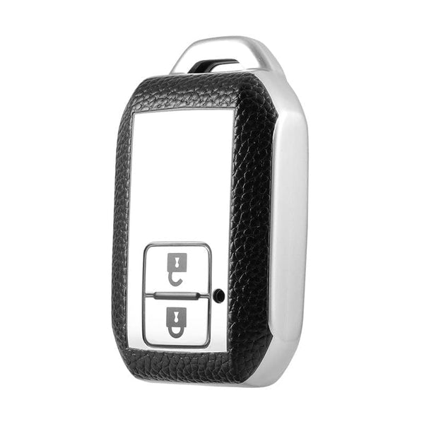 JVCV® Premium Soft TPU Leather Pattern Key Cover Compatible with Suzuki & Toyota Smart Keys