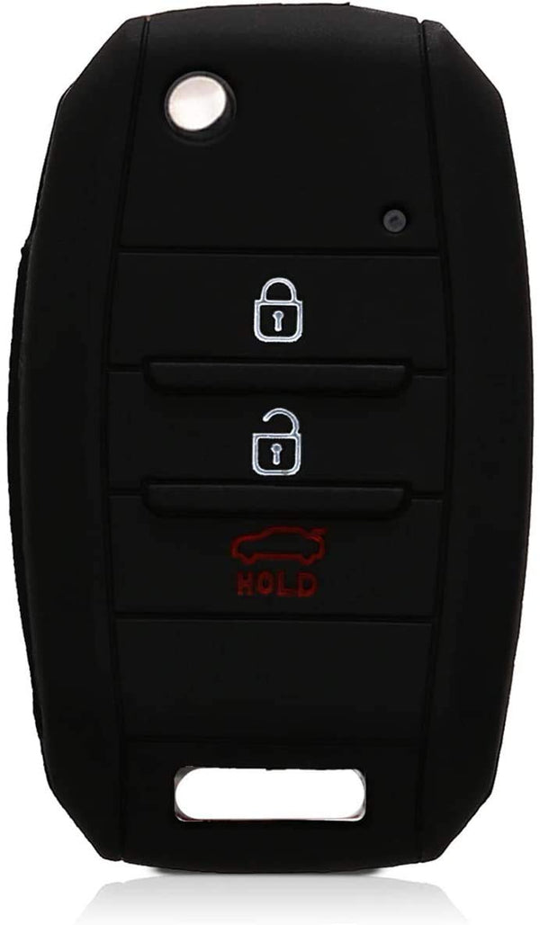 JVCV® Car Key Cover Compatible with Kia Folding Key - Rally Stripe