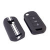 JVCV® Car Key Cover Compatible with Mahindra XUV 700, 3XO, Thar, Marazzo, Bolero, Scorpio, Scorpio N, XUV 300,XUV 400 EV, Thar Roxx 3 Button flip Key - Rally Stripes
