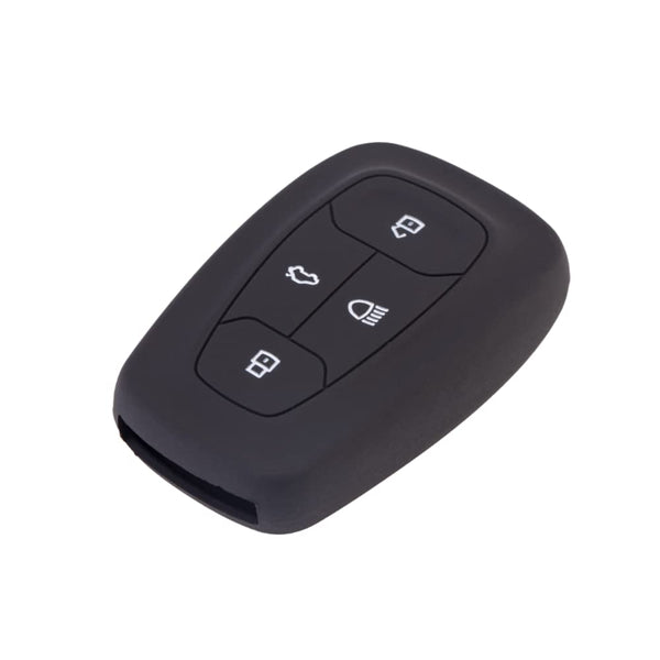 JVCV® Car Key Cover Compatible with Tata Nexon, Harrier, Tiago EV, Altroz, Tigor, Safari, Nexon EV, Punch, Punch EV 4 Button Smart Key - Rally Stripes