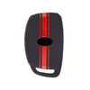JVCV® Car Key Cover Compatible with New Hyundai Alcazar and Creta 4 Button Smart Key - Rally Stripe