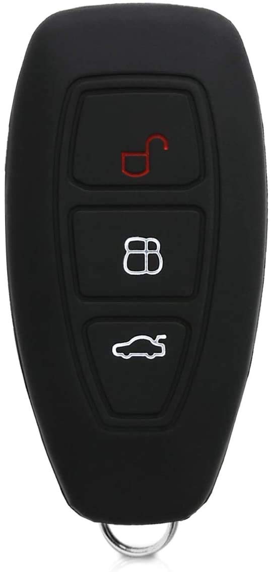 JVCV® Car Key Cover Compatible with Ford Ecosport Smart Key - Rally Stripe