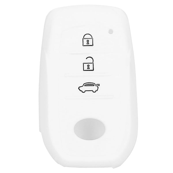 JVCV® Car Key Cover Compatible with Toyota Innova Crysta Hycross & Fortuner Smart Key - Rally Stripe