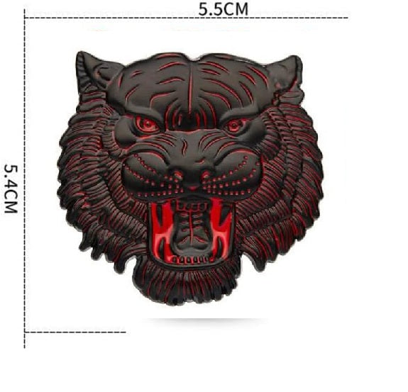 JVCV® 3D Metal Tiger Sticker – Chrome Emblem Badge for Cars, Bikes, Laptops, Helmets & More