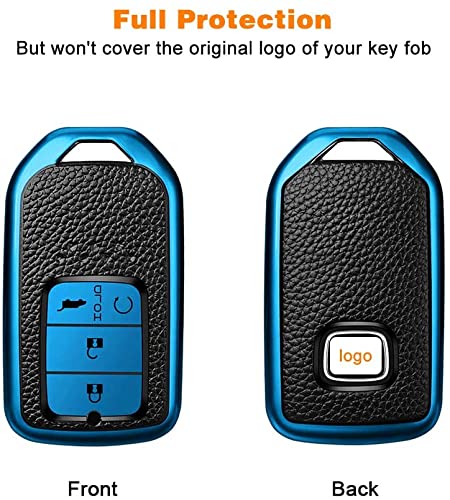 JVCV® Premium Soft TPU Leather Pattern Key Cover Compatible with Honda Smart Key