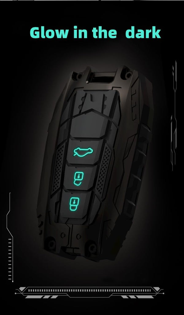 JVCV® Metal Key Cover compatible with Toyota Fortuner, Hilux, Innova Crysta, Fortuner Legender, Innova HyCross, Land Cruiser 2B/3B Smart Key