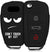 JVCV® Car Key Cover Compatible with Audi A1 A3 A6 Q2 Q3 Q7 TT TTS R8 S3 S6 RS3 Folding Key - Don't Touch My Key