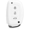 Car Key Cover Compatible with Hyundai Creta Venue Elantra Tucson i10 i20 Elite Active Xcent Verna 3 Button Push Button Start Key - Rally Stripes
